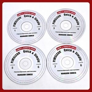 Pimsleur Quick & Simple Mandarin Chinese Lessons 1-8 Audio CD Set 4 Discs 2010